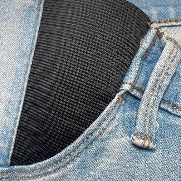 Isabella Maternity Jeggings Denim Jeans Waist elastic Band Size 10 Raw hem - Picture 4 of 6